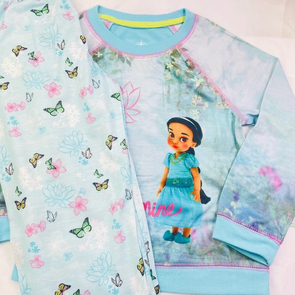 New Disney Jasmine Pj Pajama 2-pc Set size 4 - Picture 6 of 8